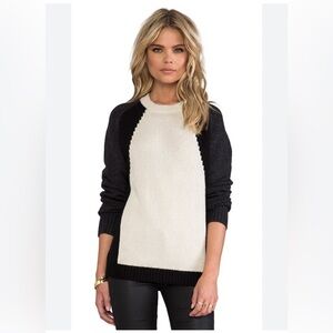 Theory Alpaca Colorblock sweater